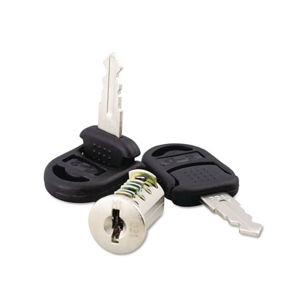 Core Removable Lock and Key Set, Silver, 2 Keys. Picture 1