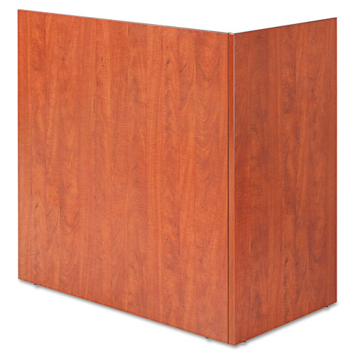 Alera Valencia Reversible Reception Return, 44.13w x 23.63d x 41.5h, Medium Cherry. Picture 2