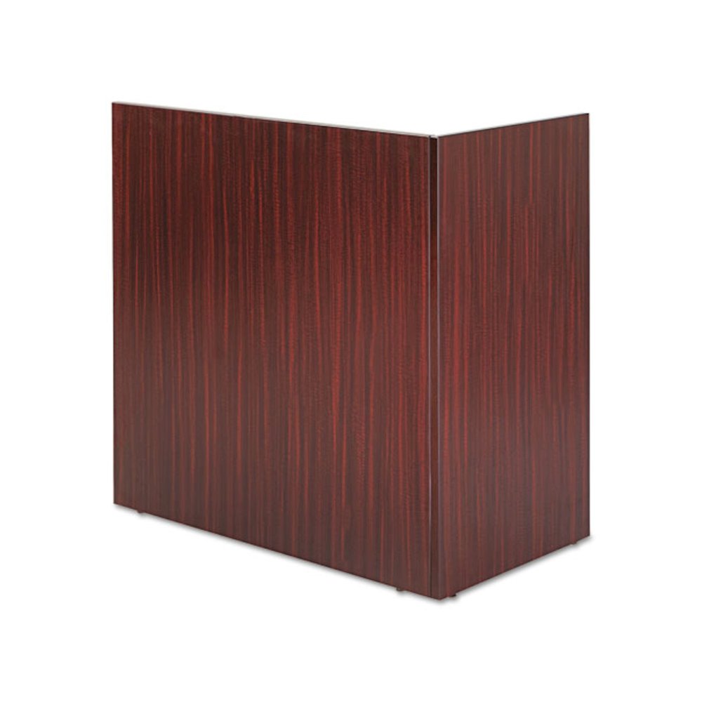 Alera Valencia Reversible Reception Return, 44.13w x 23.63d x 41.5h, Mahogany. Picture 2
