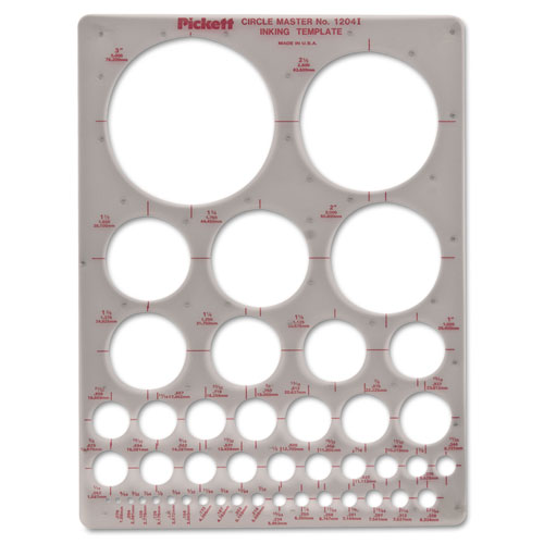 Templates, Circles, 7 x 10, Smoke. Picture 1