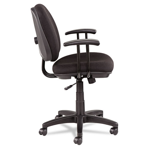 Alera Interval Series Swivel/Tilt Task Chair, Supports Up to 275 lb, 18.42" to 23.46" Seat Height, Black. Picture 4