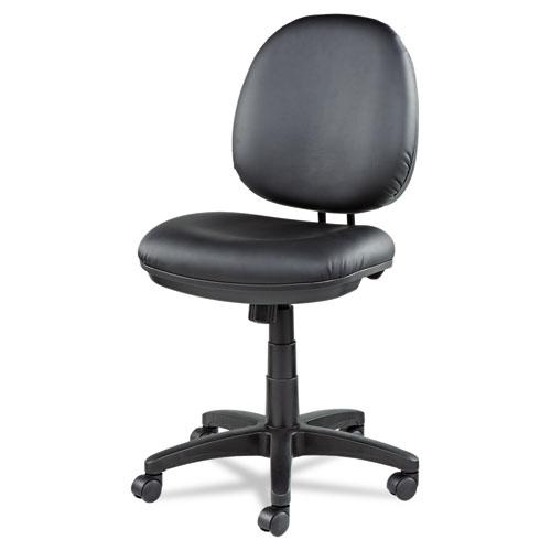 Alera Interval Series Swivel/Tilt Task Chair, Bonded Leather Seat/Back, Up to 275 lb, 18.11" to 23.22" Seat Height, Black. Picture 11