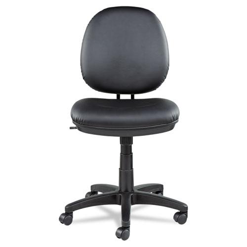 Alera Interval Series Swivel/Tilt Task Chair, Bonded Leather Seat/Back, Up to 275 lb, 18.11" to 23.22" Seat Height, Black. Picture 1