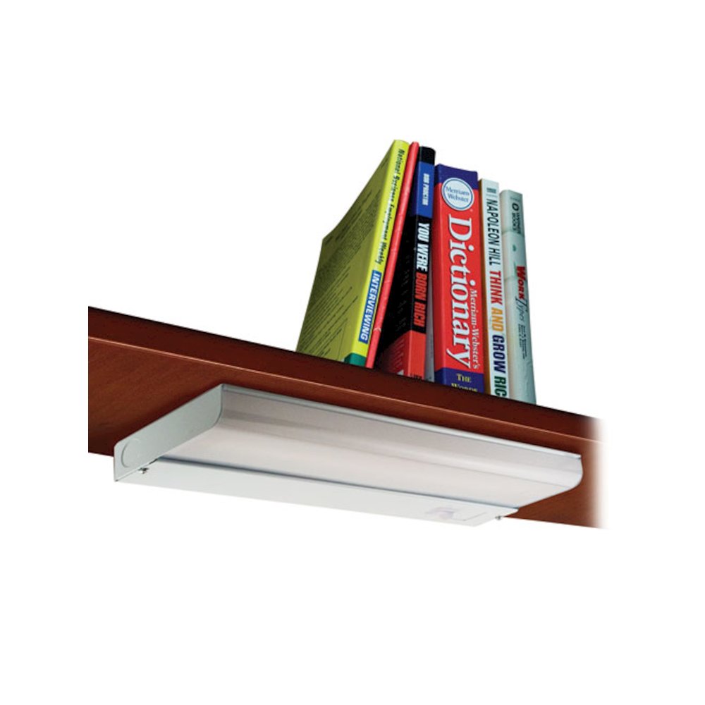 Low-Profile Under-Cabinet LED-Tube Light Fixture with (1) 9 W LED Tube, Steel Housing, 18.25" x 4" x 1.75", White. Picture 4