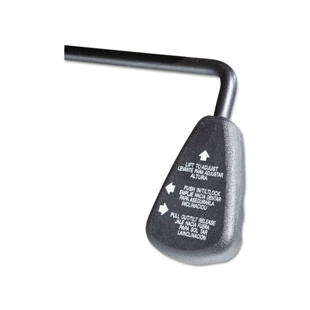 Big/Tall Swivel/Tilt Mid-Back Chair, Supports Up to 450 lb, 19.29" to 23.22" Seat Height, Black. Picture 3