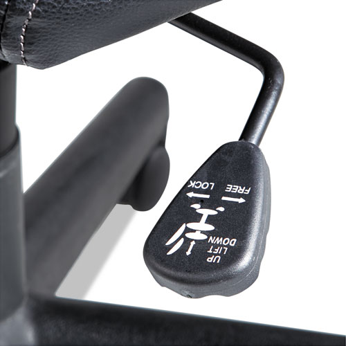 Executive Swivel/Tilt Chair, Supports Up to 250 lb, 16.93" to 20.67" Seat Height, Black. Picture 4