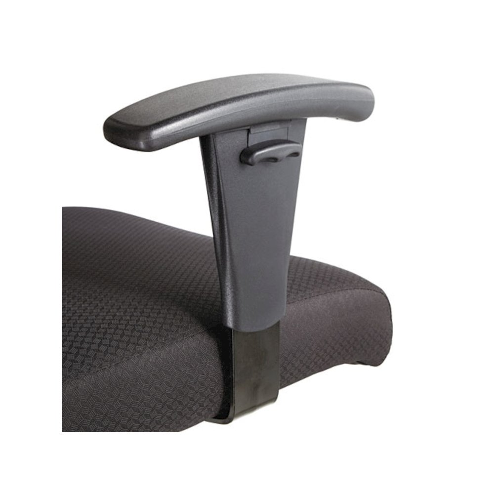 Big/Tall Swivel/Tilt Mid-Back Chair, Supports Up to 450 lb, 19.29" to 23.22" Seat Height, Black. Picture 5