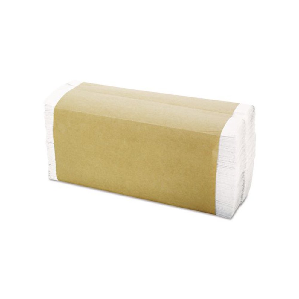 C-Fold Towels, 1-Ply, 11 x 10.13, White, 198/Pack, 12 Packs/Carton. Picture 5