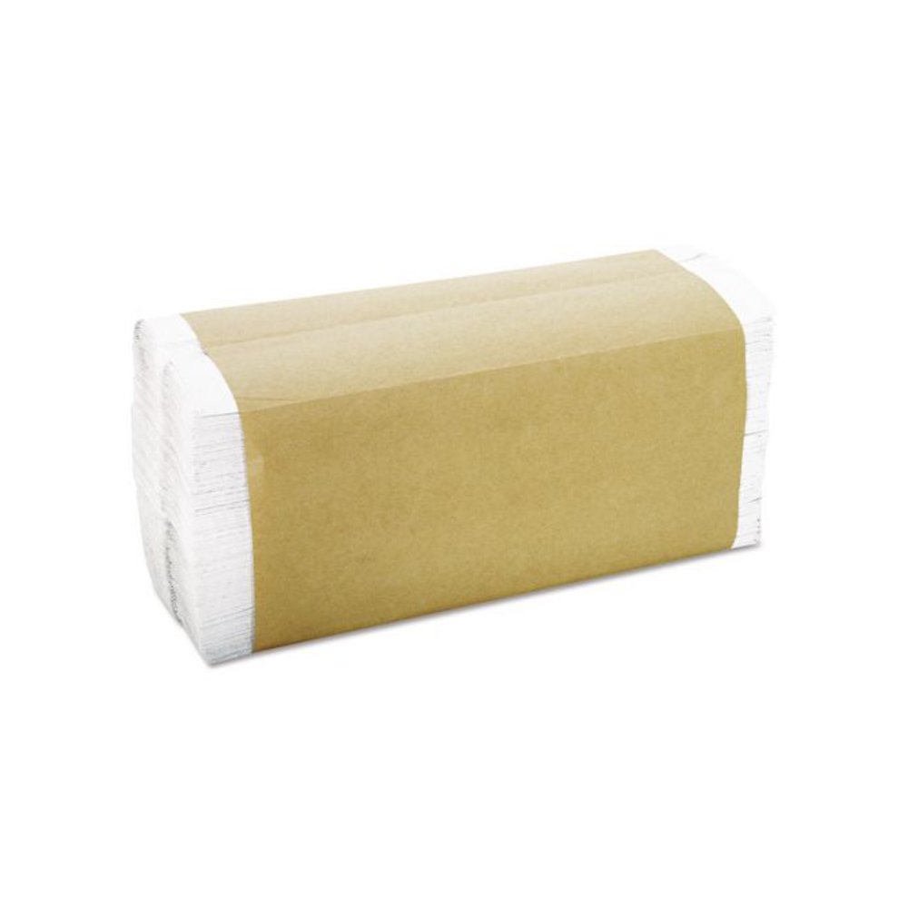 C-Fold Towels, 1-Ply, 11 x 10.13, White, 198/Pack, 12 Packs/Carton. Picture 6