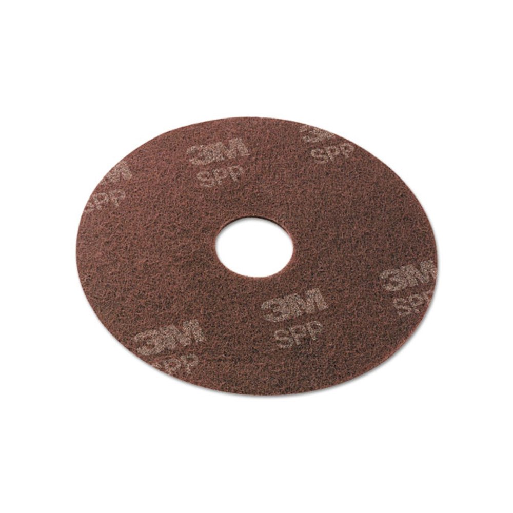 Surface Preparation Pad, 13" Diameter, Maroon, 10/Carton. Picture 1