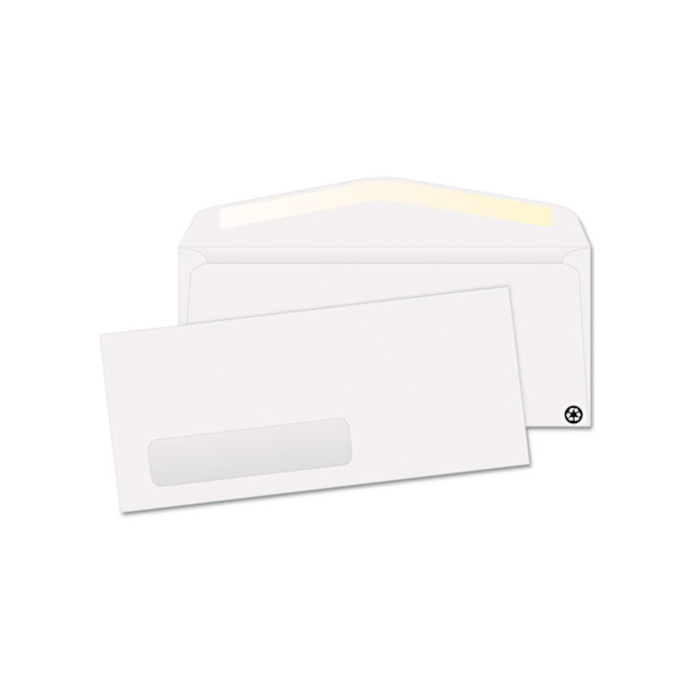 Address-Window Envelope, Lower Left, #10, Commercial Flap, Gummed Closure, 4.13 x 9.5, White, 500/Box. Picture 1