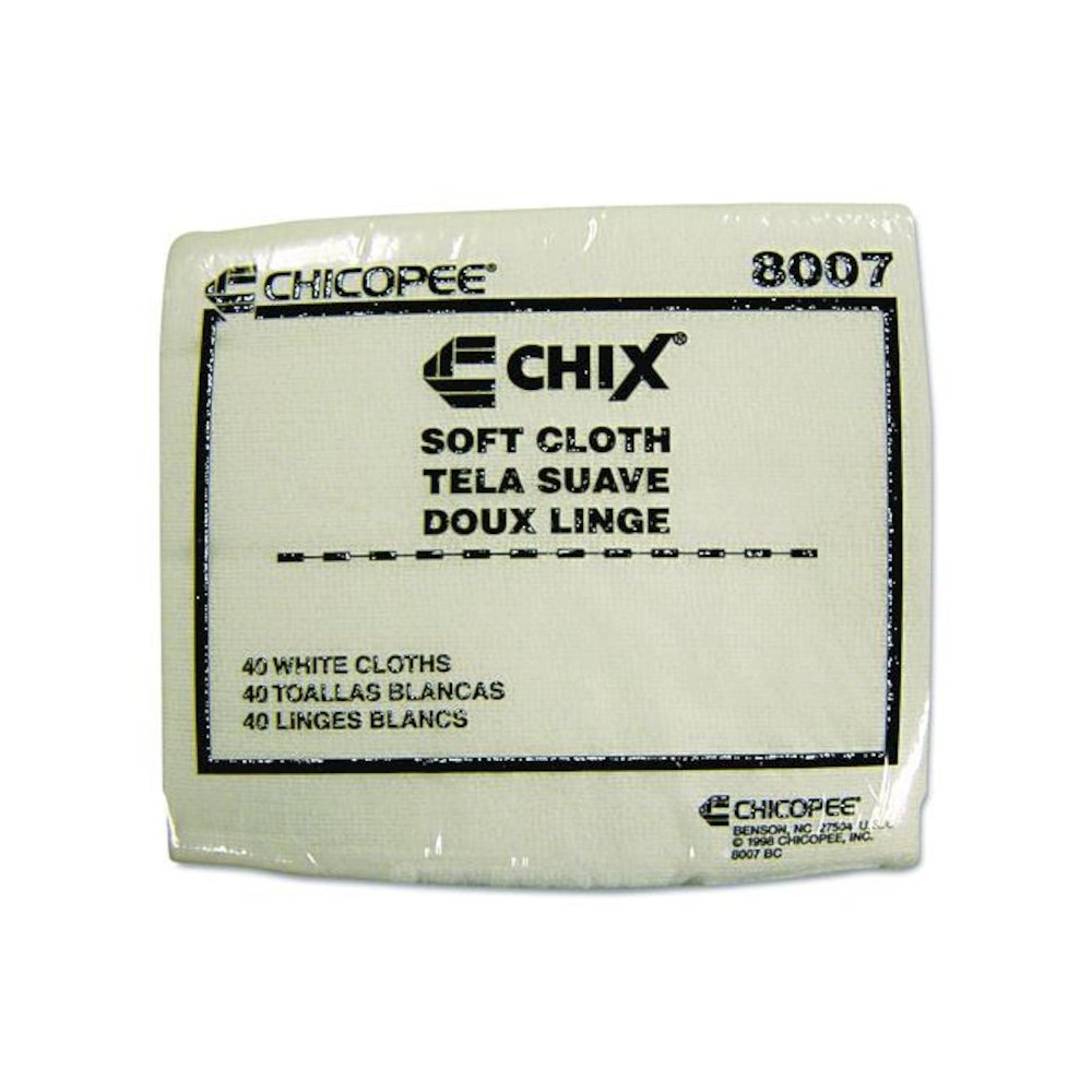Soft Cloths, 13 x 15, White, 40/Pack, 30 Packs/Carton. Picture 1