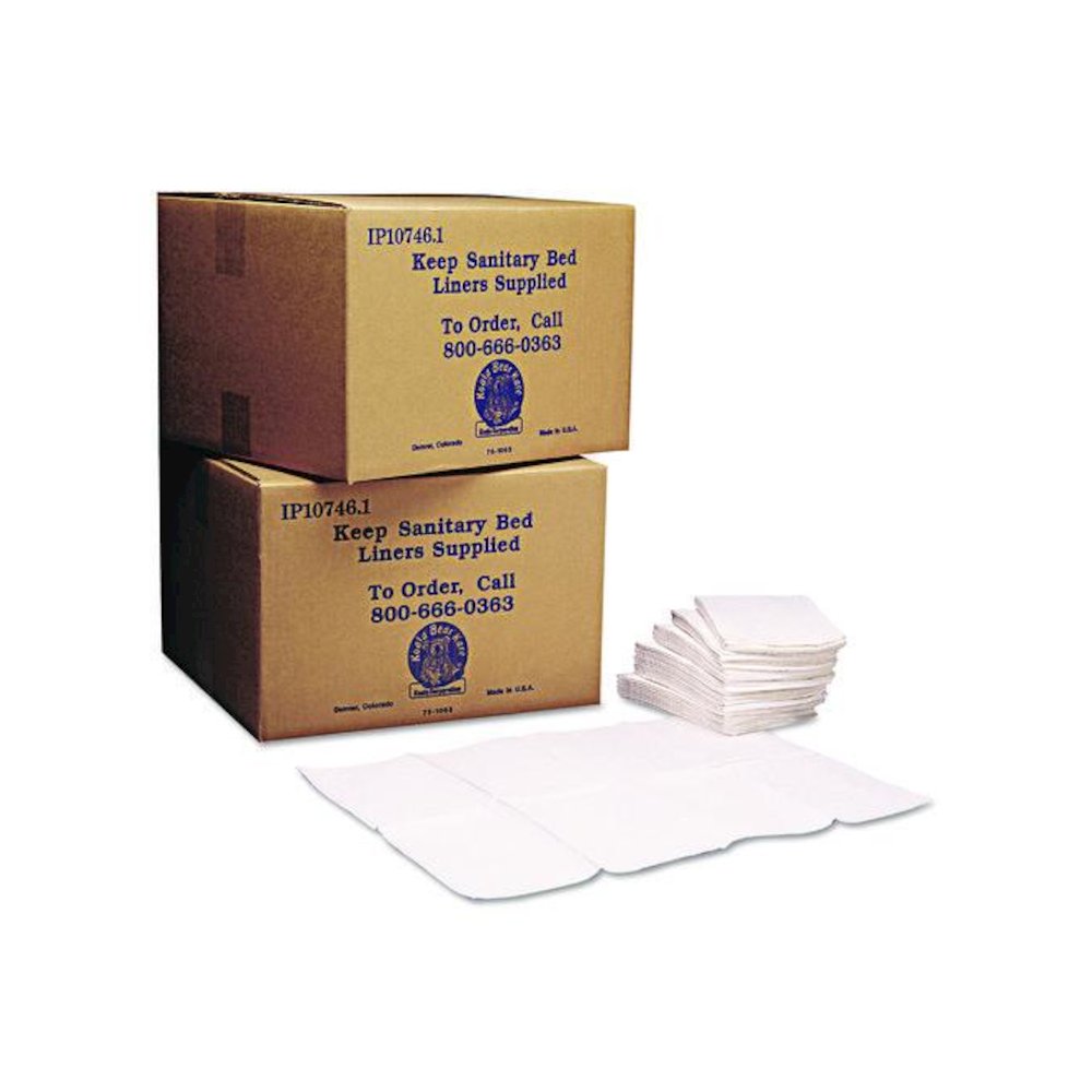 Baby Changing Station Sanitary Bed Liners, 13 x 19, White, 500/Carton. Picture 1