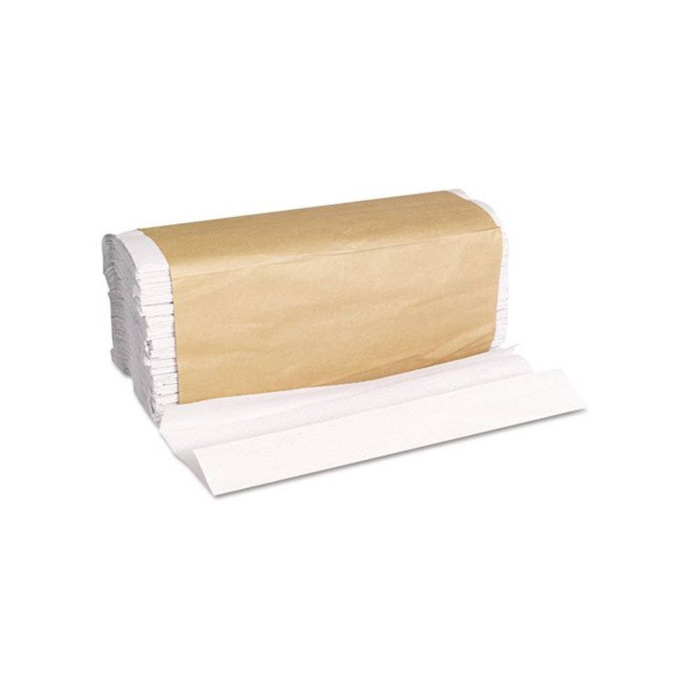 C-Fold Towels, 1-Ply, 11 x 10.13, White, 198/Pack, 12 Packs/Carton. Picture 4