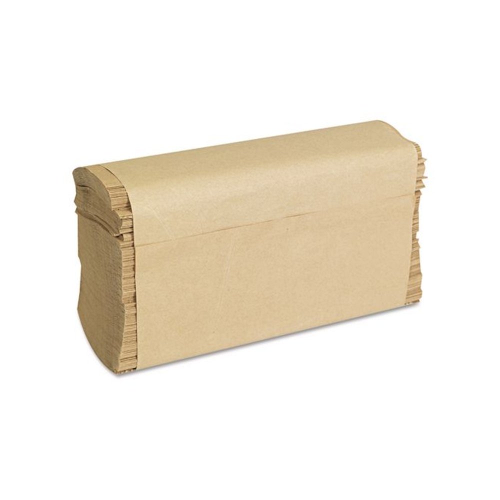 Folded Paper Towels, Multifold, 9 x 9.45, Natural, 250 Towels/Pack, 16 Packs/Carton. Picture 10