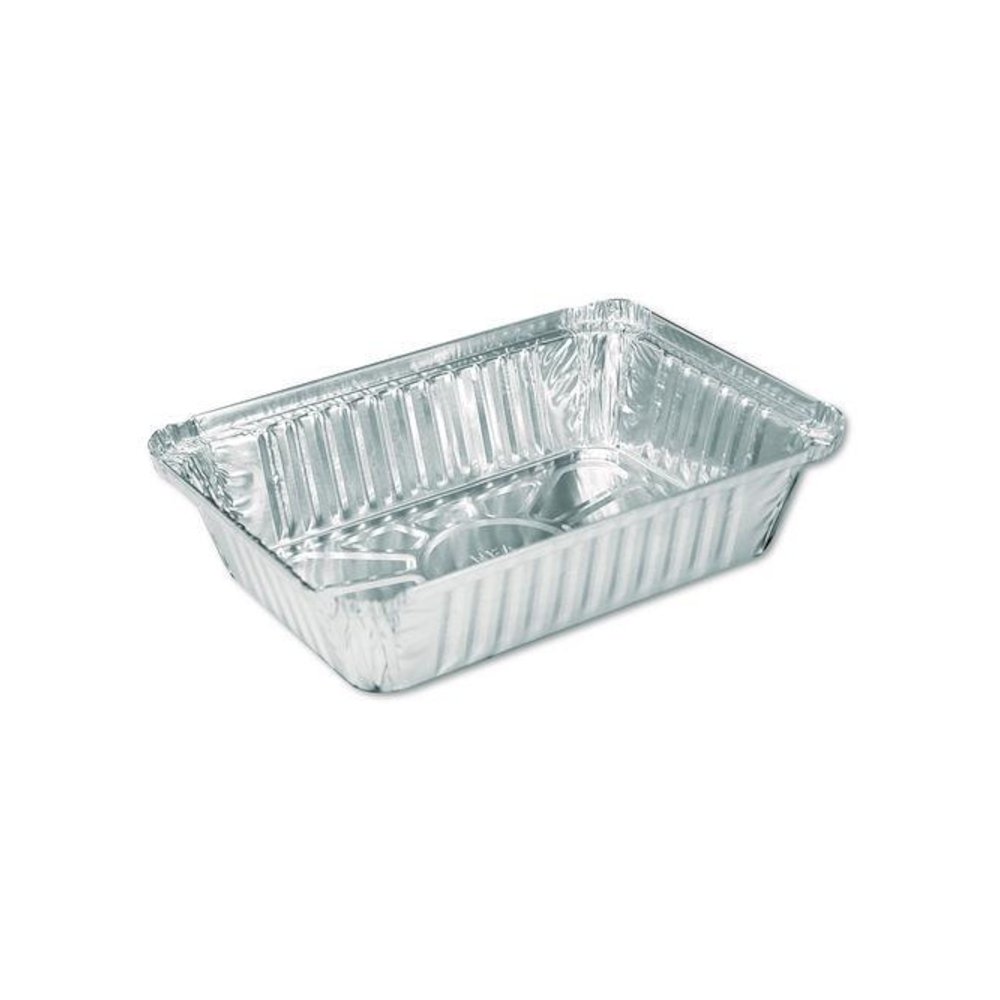 Aluminum Oblong Pan, 2.25 lb, 5.94 x 8.44 x 1.81, Silver, 500/Carton. Picture 2