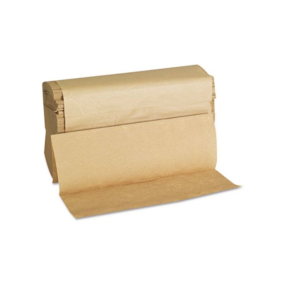 Folded Paper Towels, Multifold, 9 x 9.45, Natural, 250 Towels/Pack, 16 Packs/Carton. Picture 4