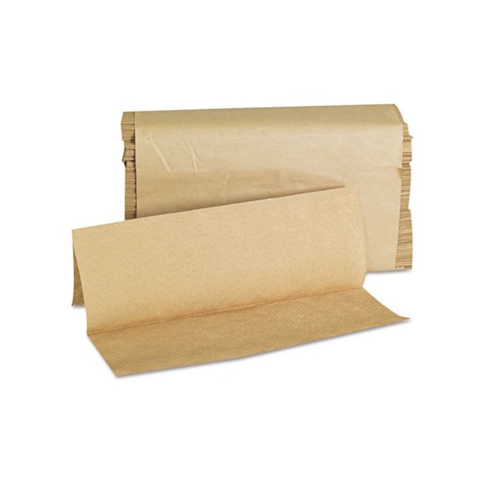Folded Paper Towels, Multifold, 9 x 9.45, Natural, 250 Towels/Pack, 16 Packs/Carton. Picture 9