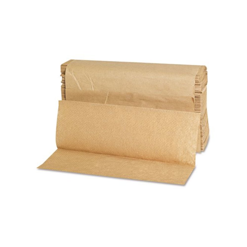 Folded Paper Towels, Multifold, 9 x 9.45, Natural, 250 Towels/Pack, 16 Packs/Carton. Picture 2