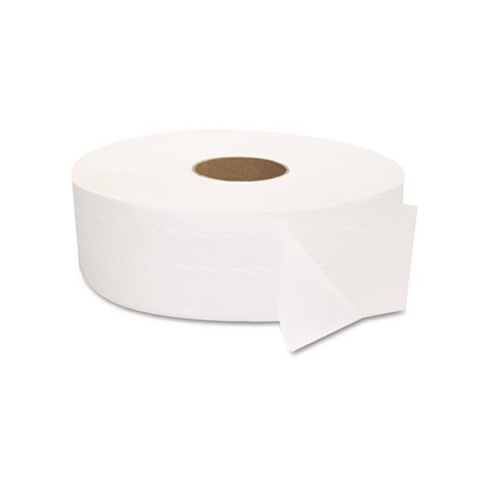 JRT Jumbo Bath Tissue, Septic Safe, 2-Ply, 3.3" x 1,375 ft, White, 6 Rolls/Carton. Picture 2