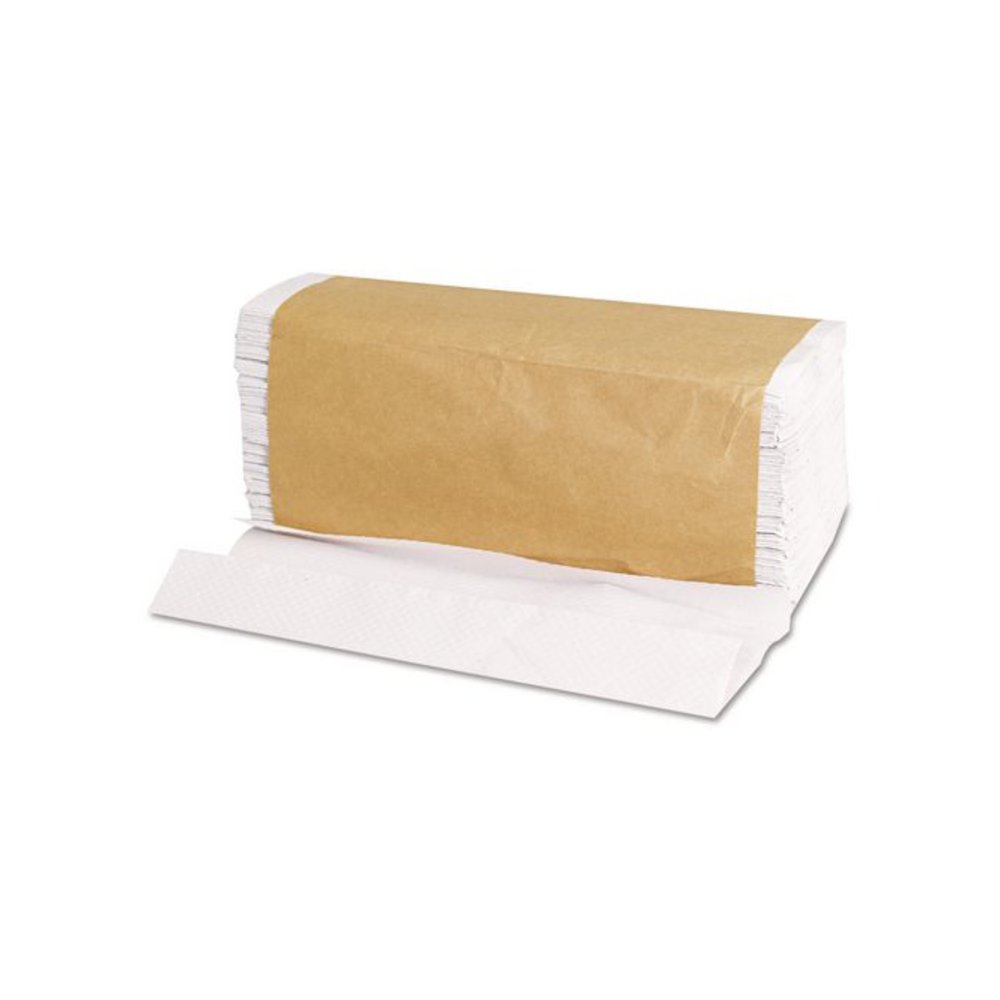 C-Fold Towels, 1-Ply, 11 x 10.13, White, 198/Pack, 12 Packs/Carton. Picture 8