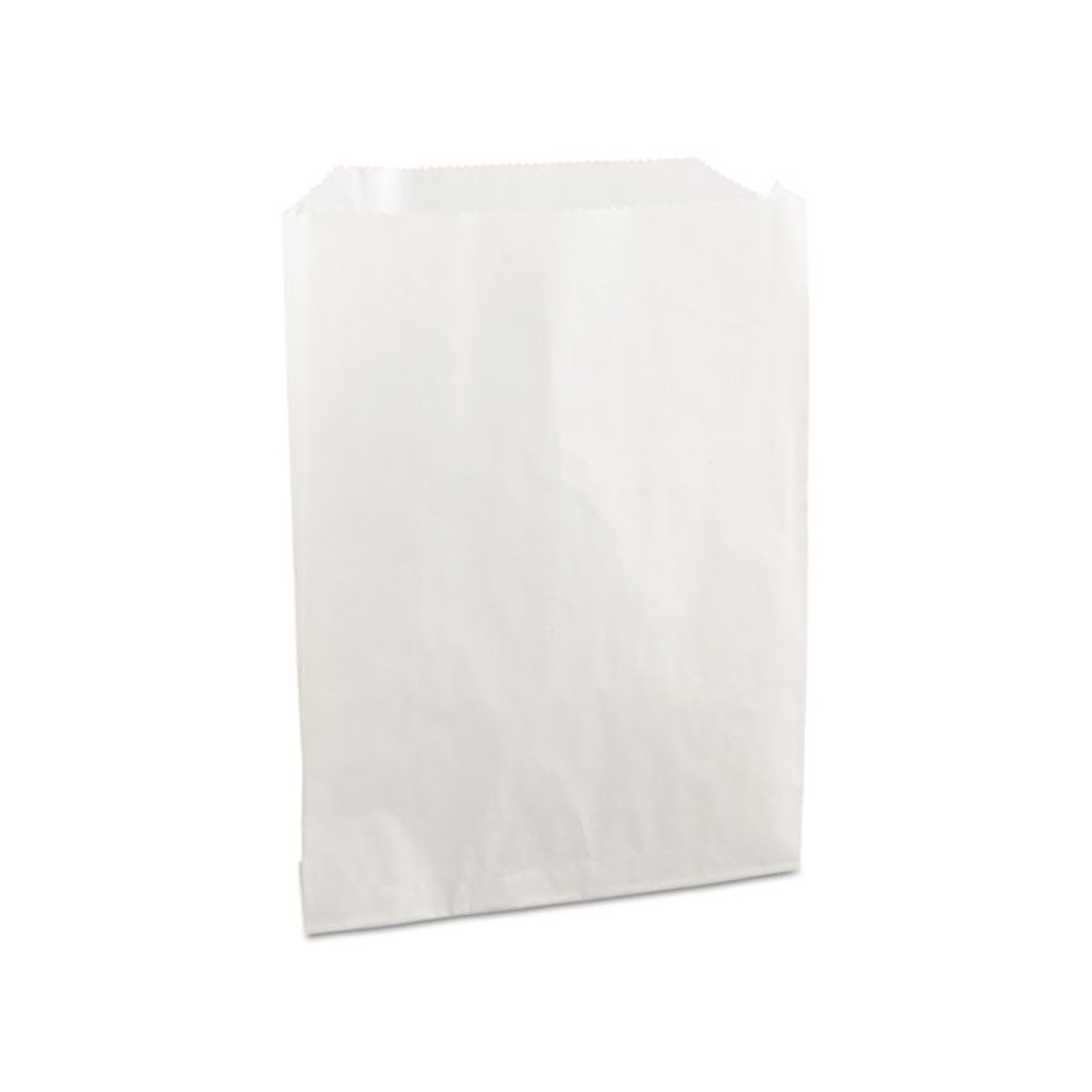 Grease-Resistant Single-Serve Bags, 6" x 0.75" x 7.25", White, 2,000 Bags/Carton. Picture 1