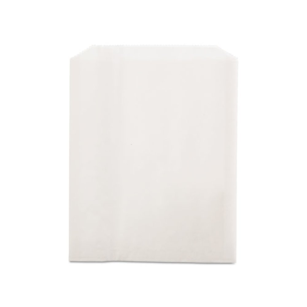 Grease-Resistant Single-Serve Bags, 6" x 0.75" x 7.25", White, 2,000 Bags/Carton. Picture 2
