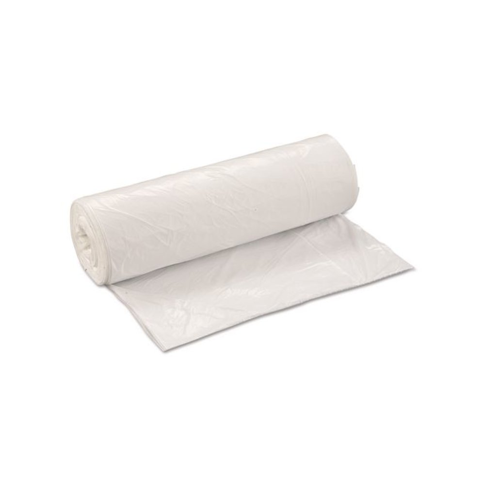 Low-Density Commercial Can Liners, 45 gal, 0.7 mil, 40" x 46", White, Interleaved Roll, 25 Bags/Roll, 4 Rolls/Carton. Picture 2