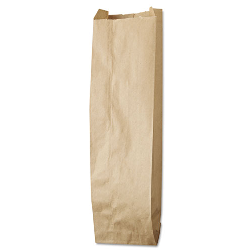 Liquor-Takeout Quart-Sized Paper Bags, Quart Size, 4.25" x 2.5" x 16", Natural, 500/Bundle. Picture 1