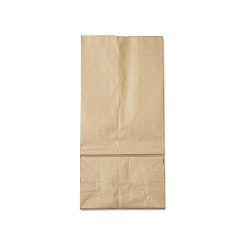 Grocery Paper Bags, 16# Size, 40# Basis Weight, 7.75" x 4.75" x 16", Kraft, 500/Bundle. Picture 2