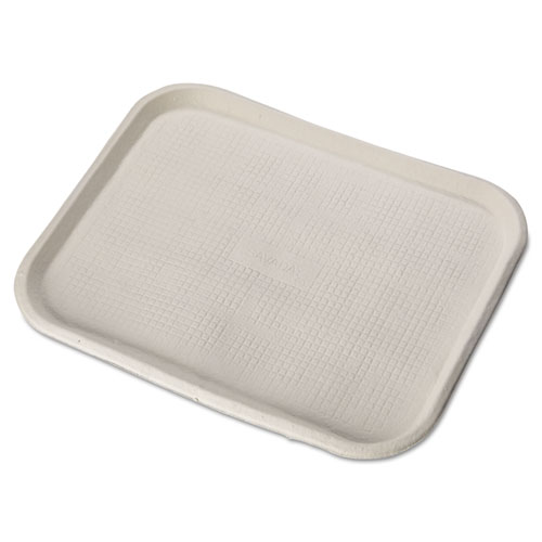 Savaday Molded Fiber Food Trays, 14 x 18, White, Paper, 100/Carton. Picture 1