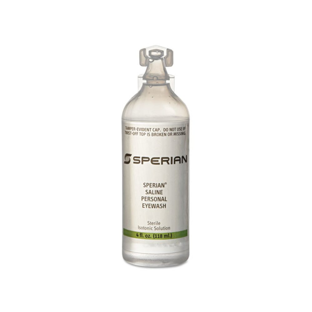 Saline Personal Eyewash Bottles, 4 oz Bottle, 24/Carton. Picture 1