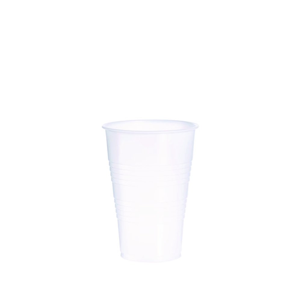 High-Impact Polystyrene Cold Cups, 16 oz, Plastic, Translucent, 50/Sleeve, 20 Sleeves/Carton. Picture 1