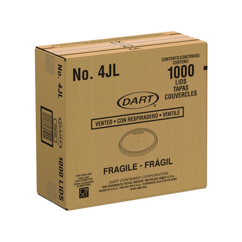 Plastic Lids, Vented, Fits 4 oz Hot Cups, Translucent, 100/Pack, 10 Packs/Carton. Picture 4