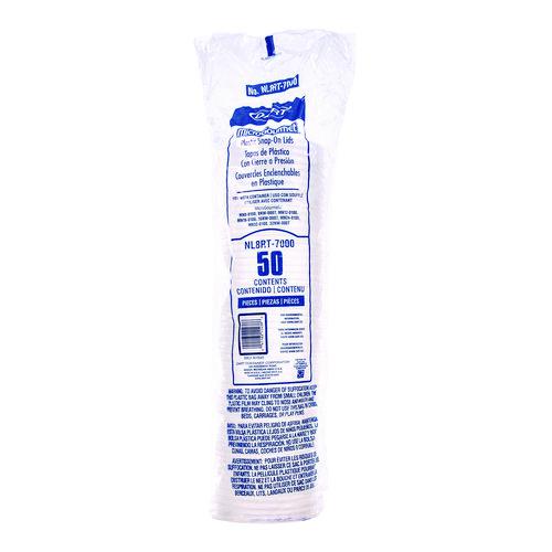 Conex Deli Container Lid, Clear, Plastic, 500/Carton. Picture 2