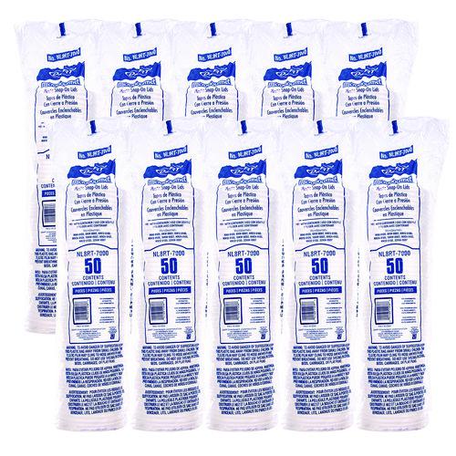 Conex Deli Container Lid, Clear, Plastic, 500/Carton. Picture 3