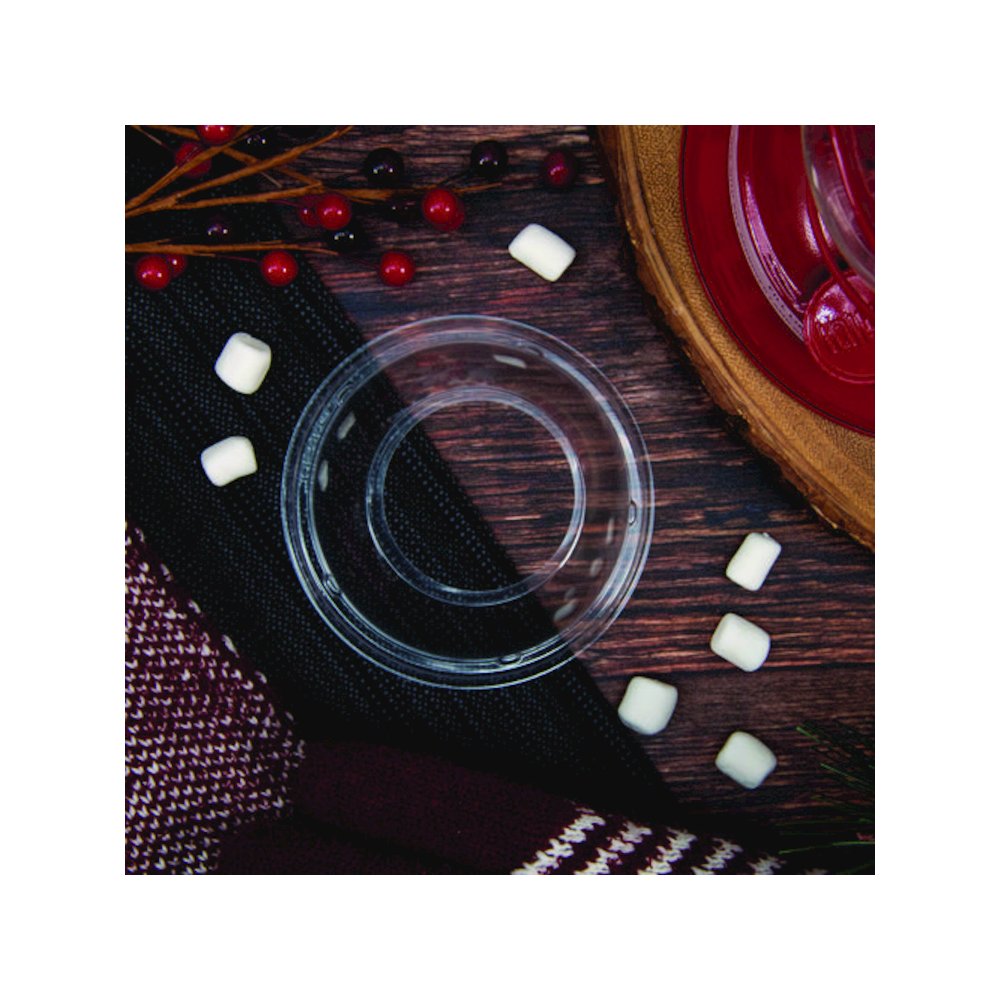 Open-Top Dome Lid, With 1.9" dia Hole, Fits 16 oz to 24 oz Cold Cups, Plastic, Clear, 1,000/Carton. Picture 5