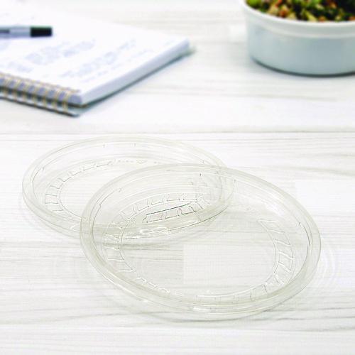 Conex Deli Container Lid, Clear, Plastic, 500/Carton. Picture 5