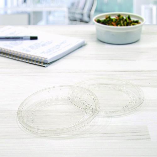 Conex Deli Container Lid, Clear, Plastic, 500/Carton. Picture 6