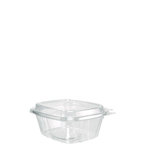 ClearPac SafeSeal Tamper-Resistant/Evident Containers, Domed Lid, 16 oz, Clear, Plastic, 100/Bag, 2 Bags/Carton. Picture 1