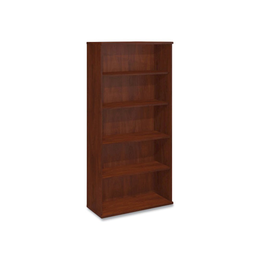 Series C Collection Bookcase, Five-Shelf, 35.63w x 15.38d x 72.78h, Hansen Cherry. Picture 1