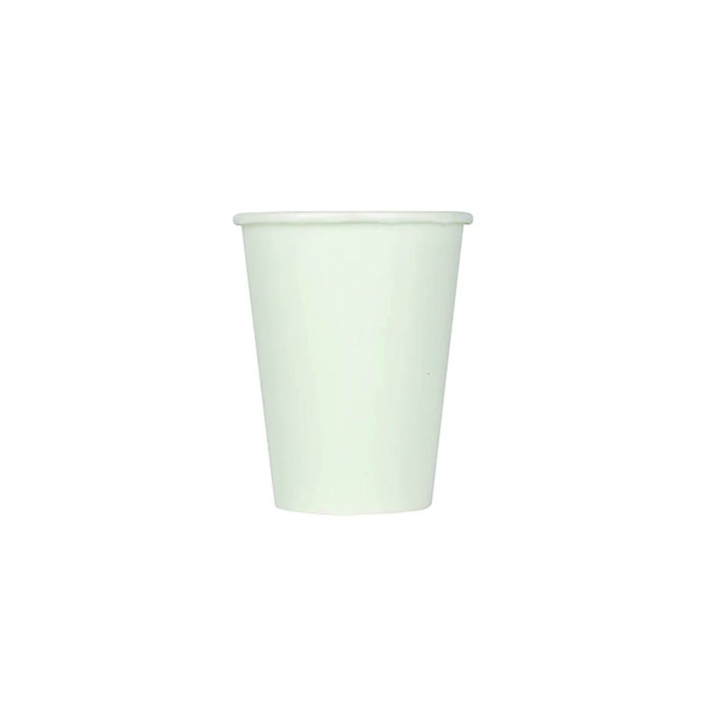 Double Poly Paper Cold Cups, 9 oz, White, 1,000/Carton. Picture 1