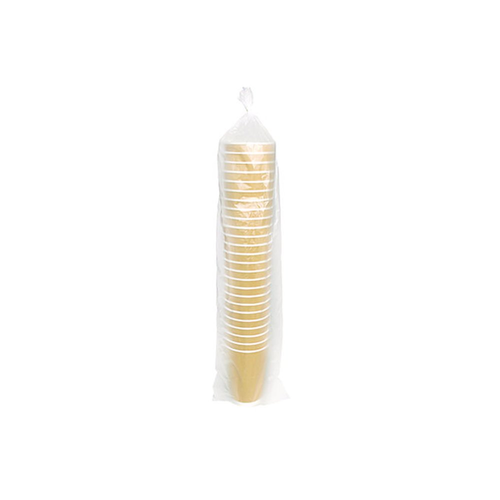 Ripple Hot Cups, 16 oz, Paper, Kraft/White, 500/Carton. Picture 3