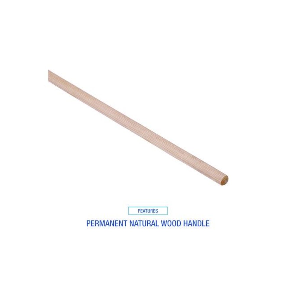 Handle/Deck Mops, #20 White Cotton Head, 54" Natural Wood Handle. Picture 8