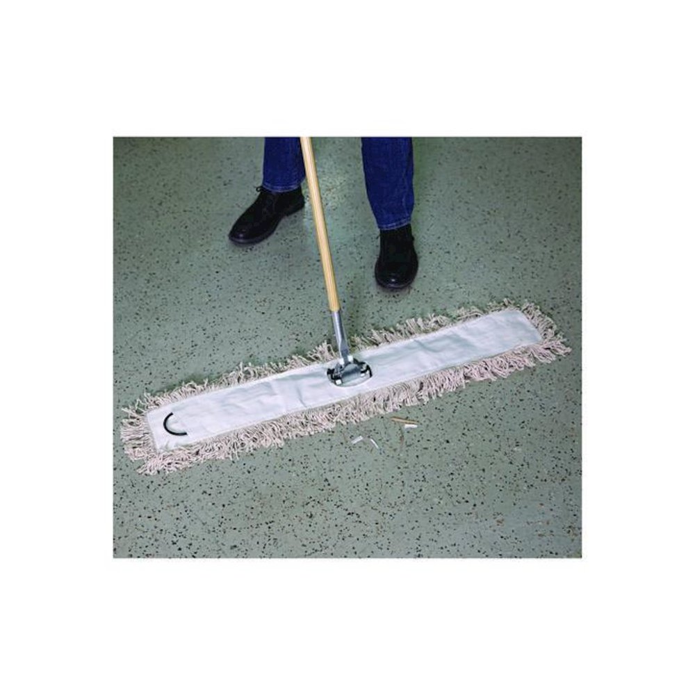 Industrial Dust Mop Head, Cotton, 48 x 3, White. Picture 4