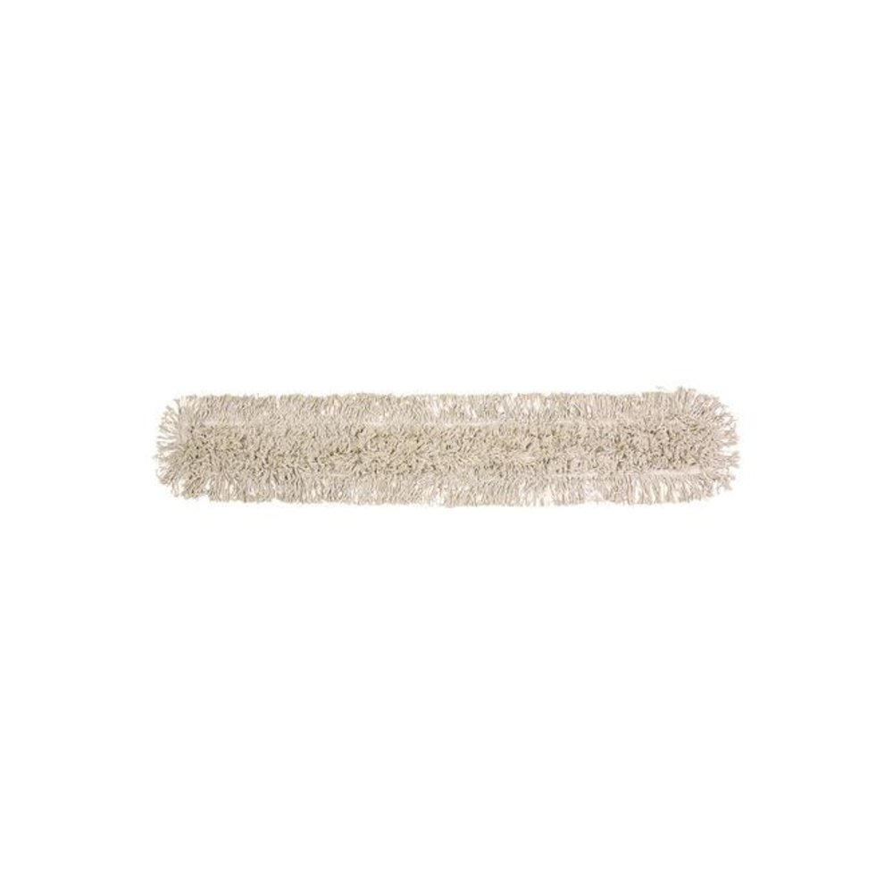 Industrial Dust Mop Head, Cotton, 48 x 3, White. Picture 1