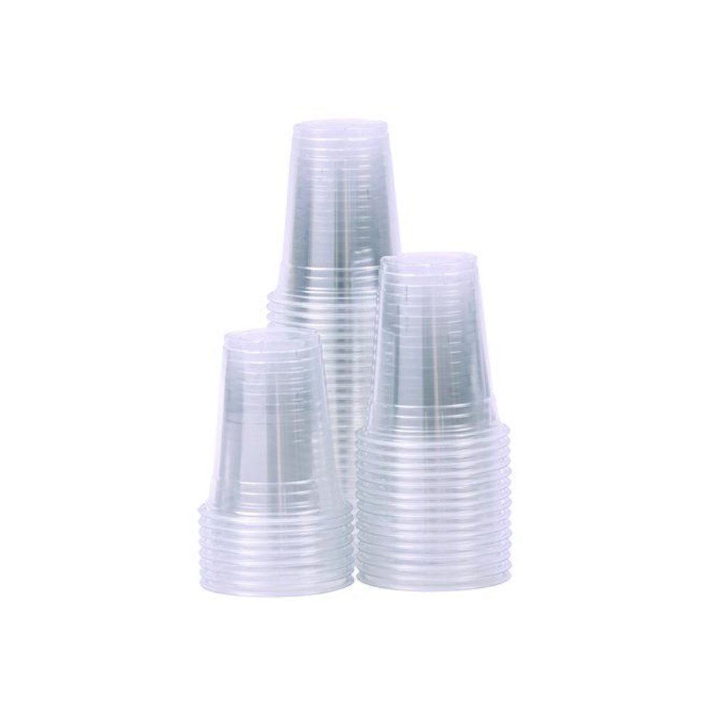 Clear Plastic PET Cups, 12 oz, 50/Sleeve, 20 Sleeves/Carton. Picture 8