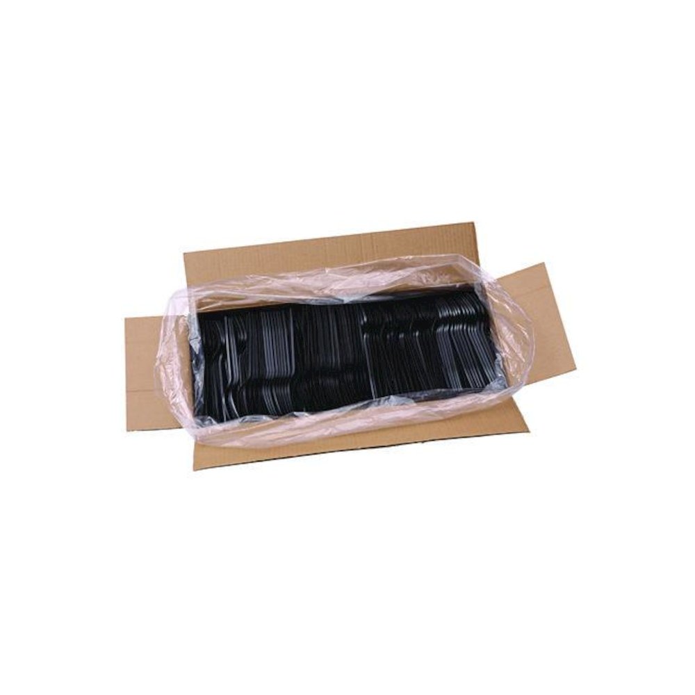 Heavyweight Polypropylene Cutlery, Fork, Plastic, Black, 1,000/Carton. Picture 6
