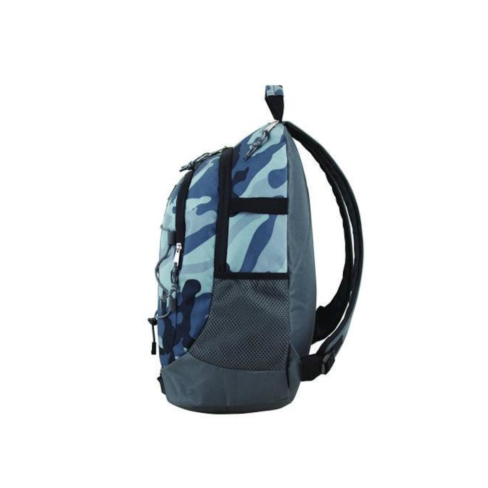 Terra Sport Bungee Backpack, 15.5", 12.5 x 7.75 x 18, Midnight Camo. Picture 3