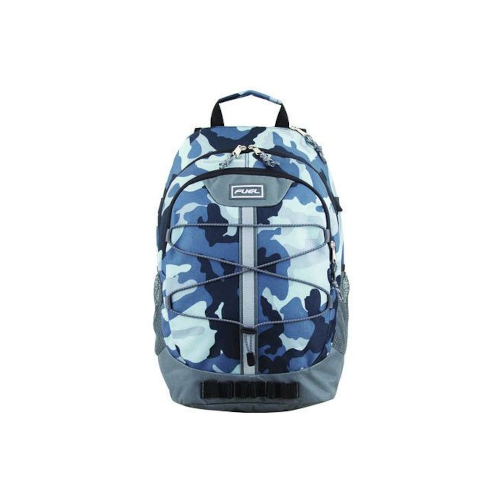 Terra Sport Bungee Backpack, 15.5", 12.5 x 7.75 x 18, Midnight Camo. Picture 1